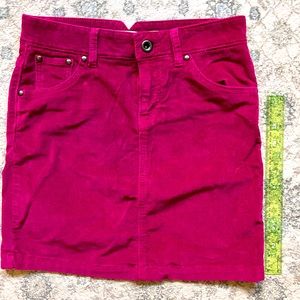 Gap Magenta corduroy skirt
